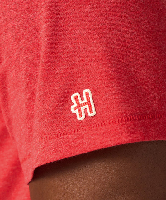Heathered red crewneck t-shirt featuring Charlie Brown and the That's The Way It Goes graphic on the front chest-4