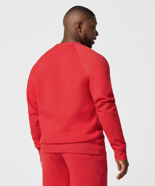 Red crewneck sweatshirt featuring Charlie Brown and That's The Way It Goes graphic on the front chest-3