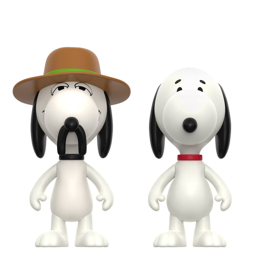 Peanuts Snoopy and Spike ReAction figures in window box packaging-2