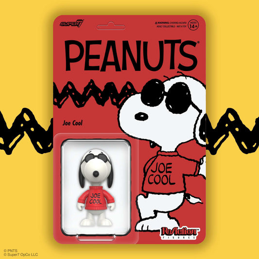 Peanuts Joe Cool ReAction Figure in red sweater and sunglasses-1