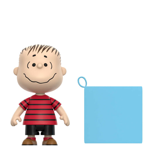 Linus ReAction figure in packaging with red shirt and blue blanket-2