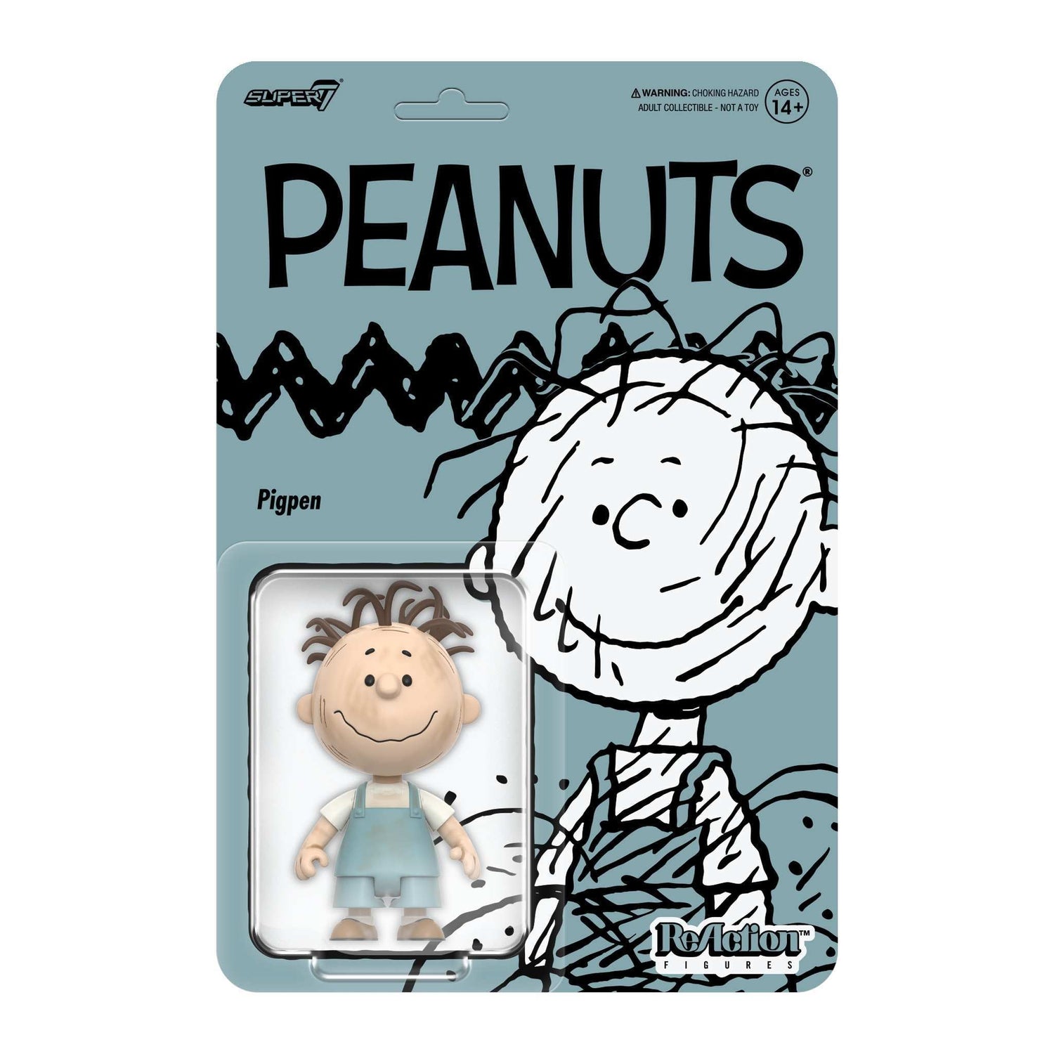 Peanuts ReAction Figure Wave 08 Pigpen in original blister card packaging