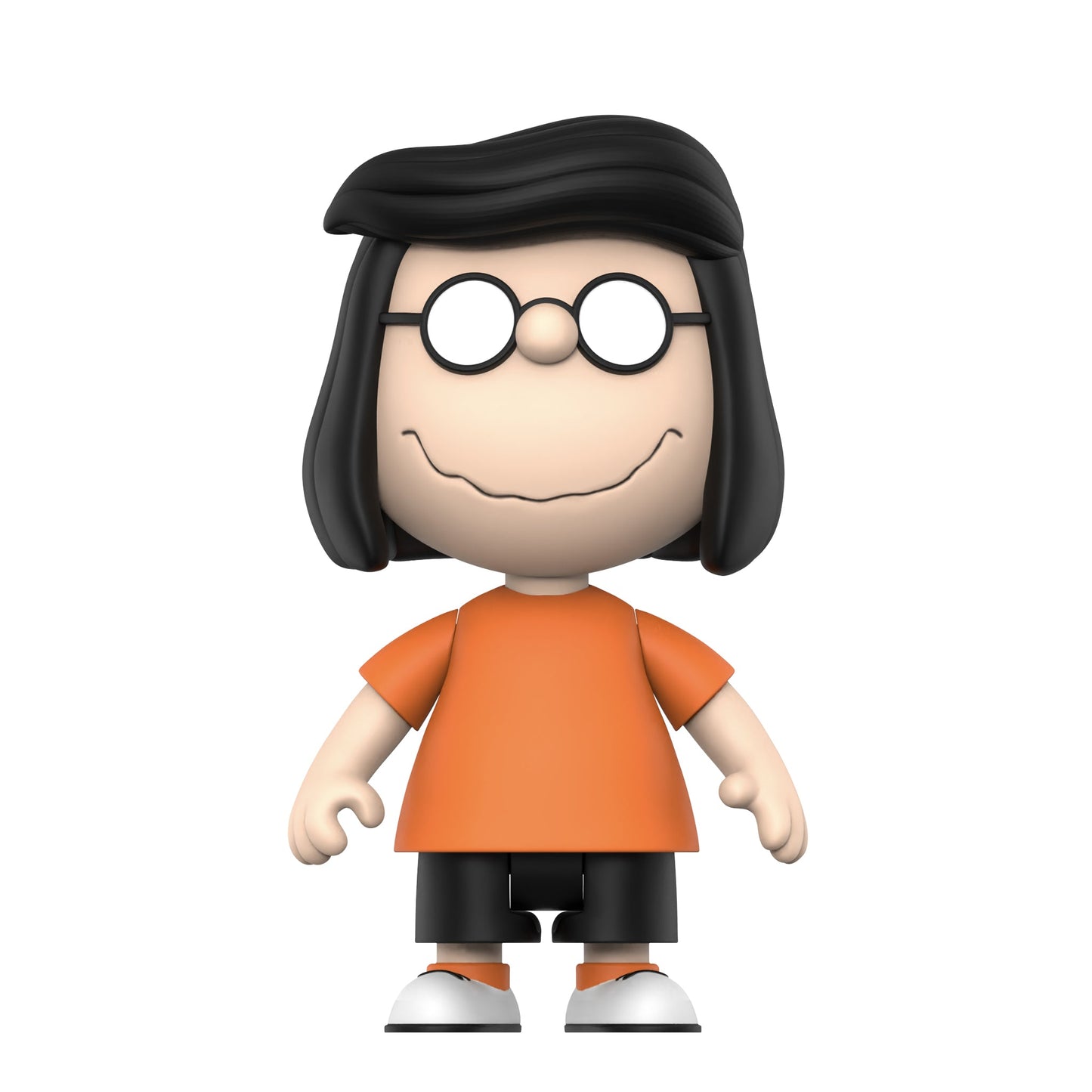 Marcie action figure on vintage style Peanuts card-back packaging