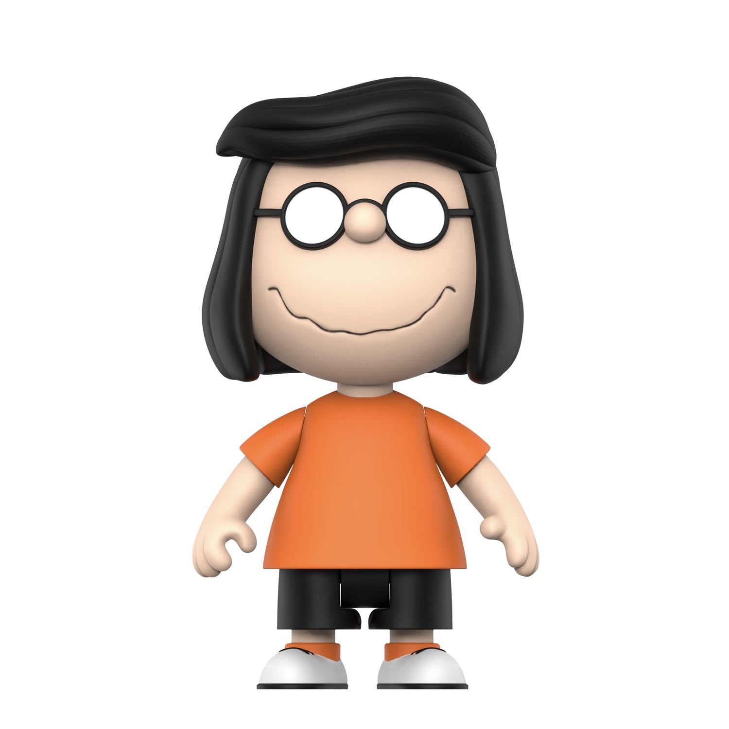 Marcie action figure on vintage style Peanuts card-back packaging