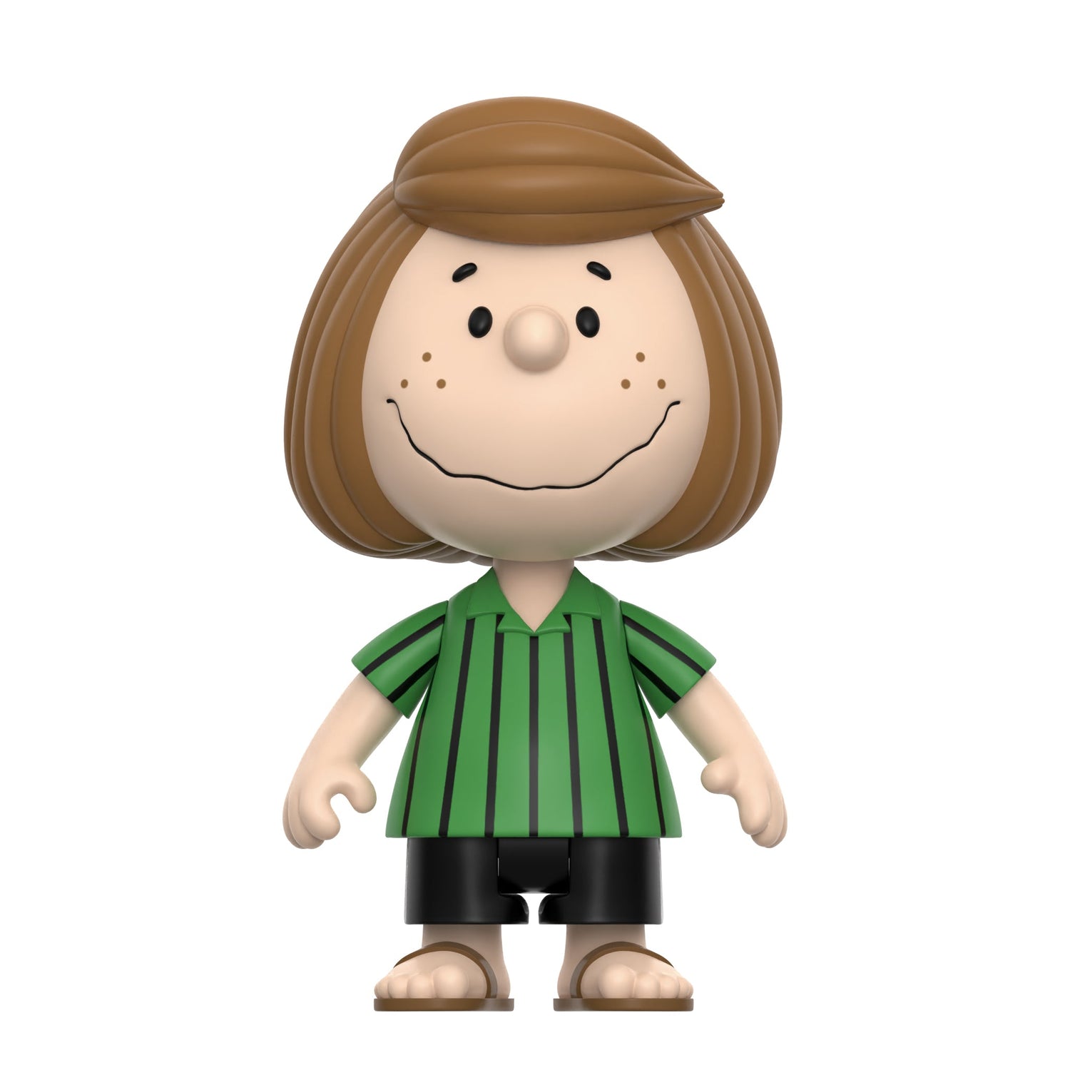 3 ¾ inch Peppermint Patty action figure with green striped shirt