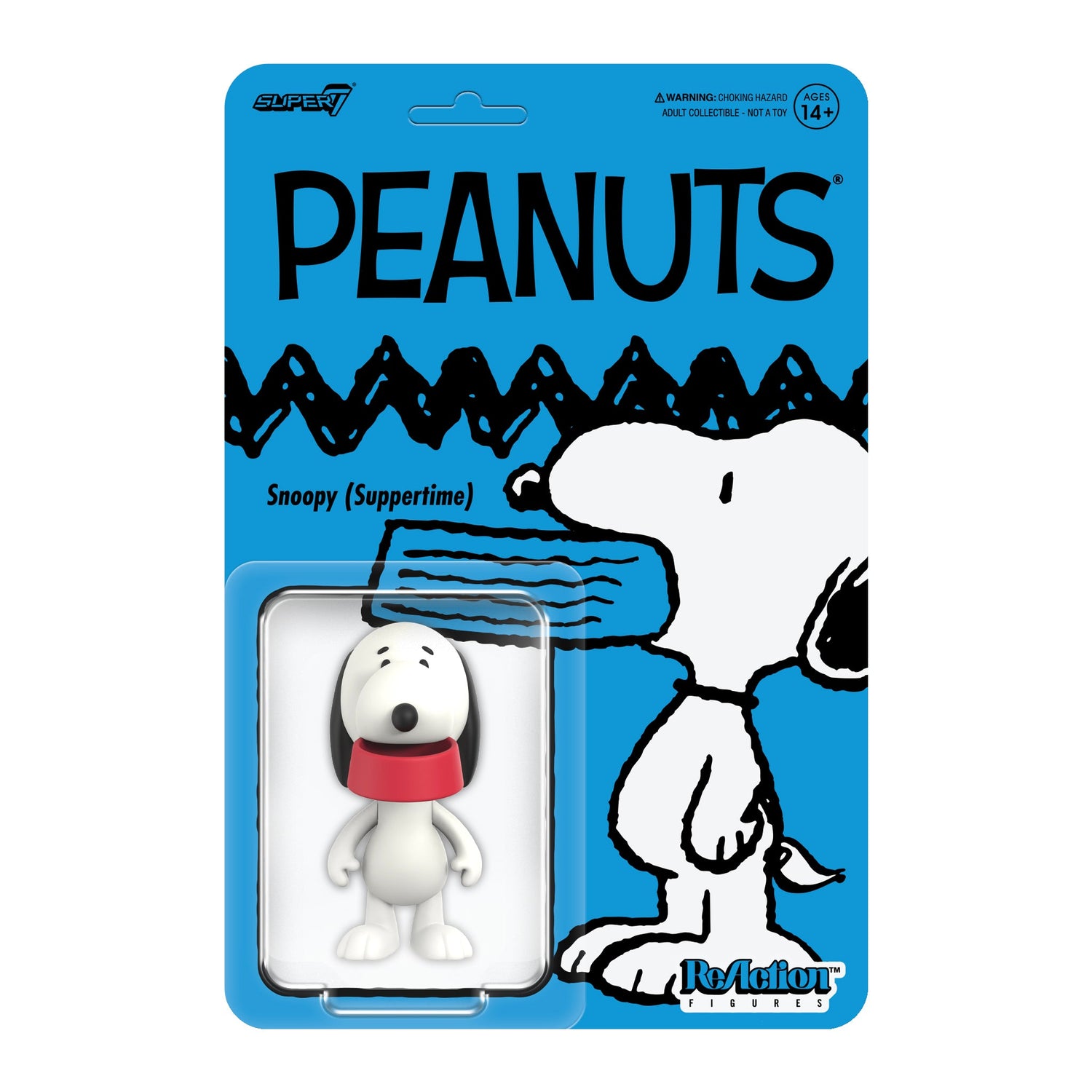 Official Peanuts Suppertime Snoopy ReAction Figure in packaging