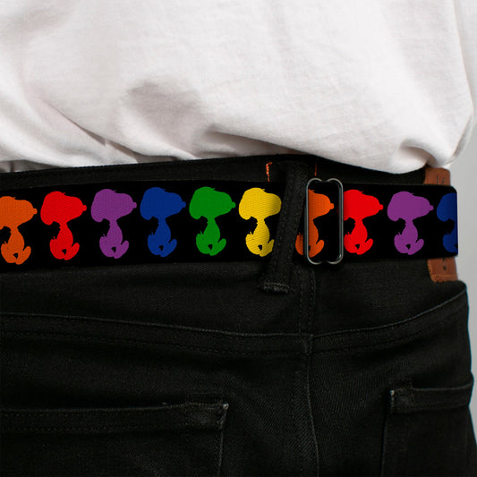 Peanuts Seatbelt Belt: Snoopy Silhouette & Logo-3