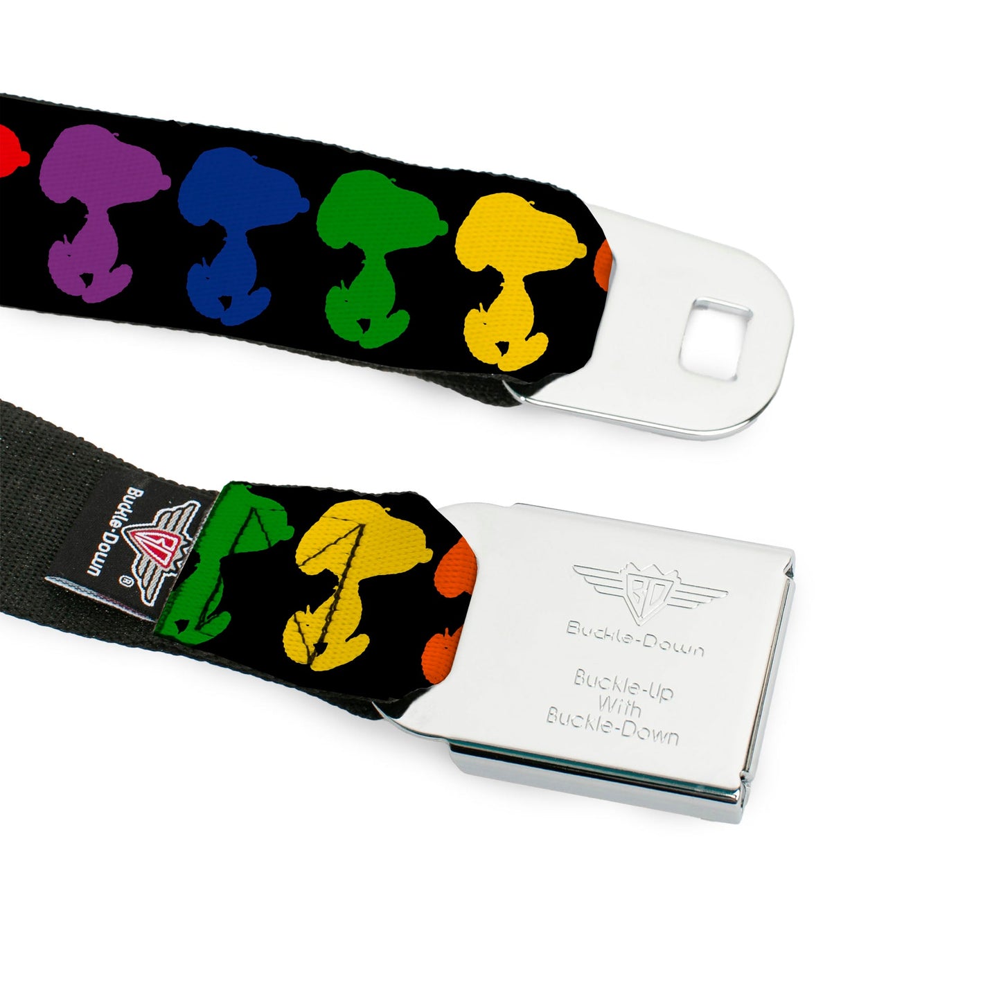 Peanuts Seatbelt Belt: Snoopy Silhouette & Logo
