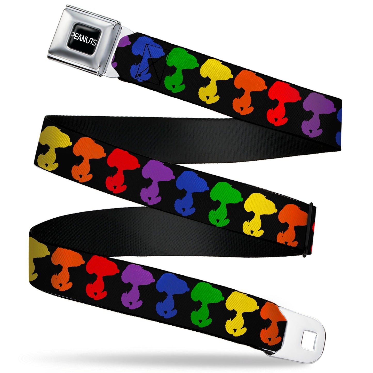 Peanuts Seatbelt Belt: Snoopy Silhouette & Logo