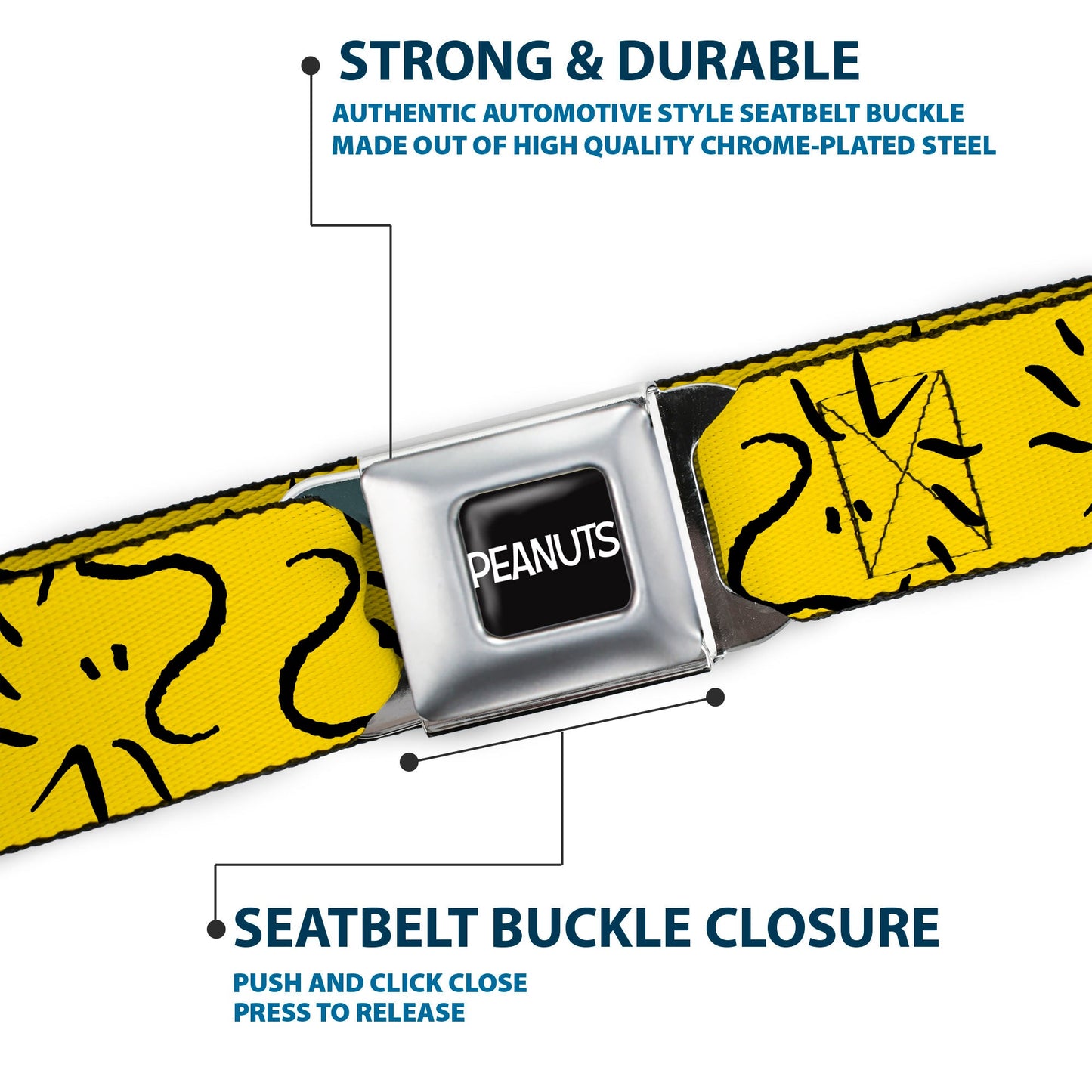 Peanuts Woodstock Seatbelt Belt - Adjustable & Fun | The Peanuts Store