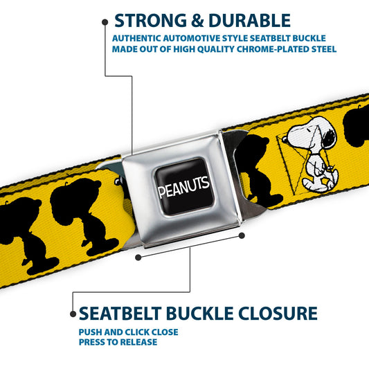 Peanuts Snoopy Logo Seatbelt Belt-6