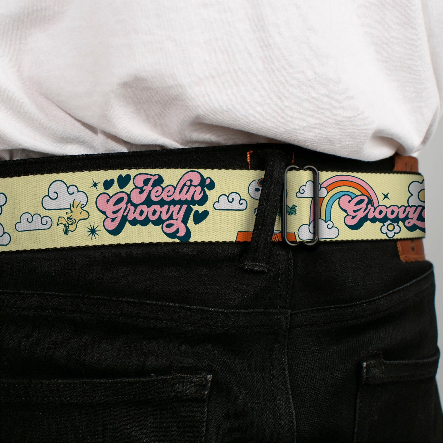 Peanuts Seatbelt Belt with Snoopy Flying Ace Fun
