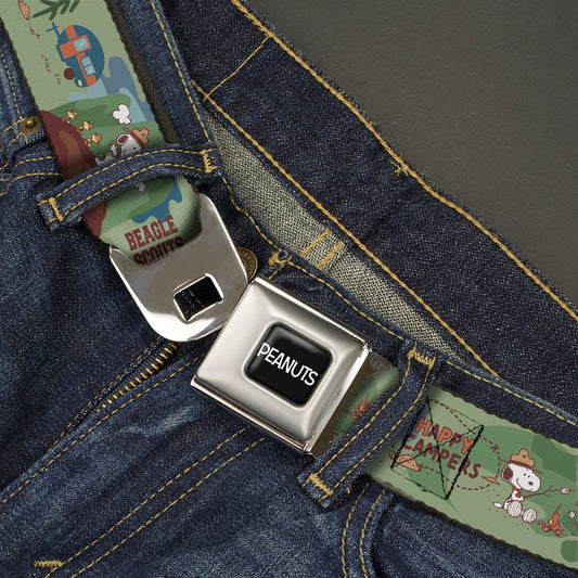 Peanuts Happy Camper Beagle Scouts Seatbelt Belt-1