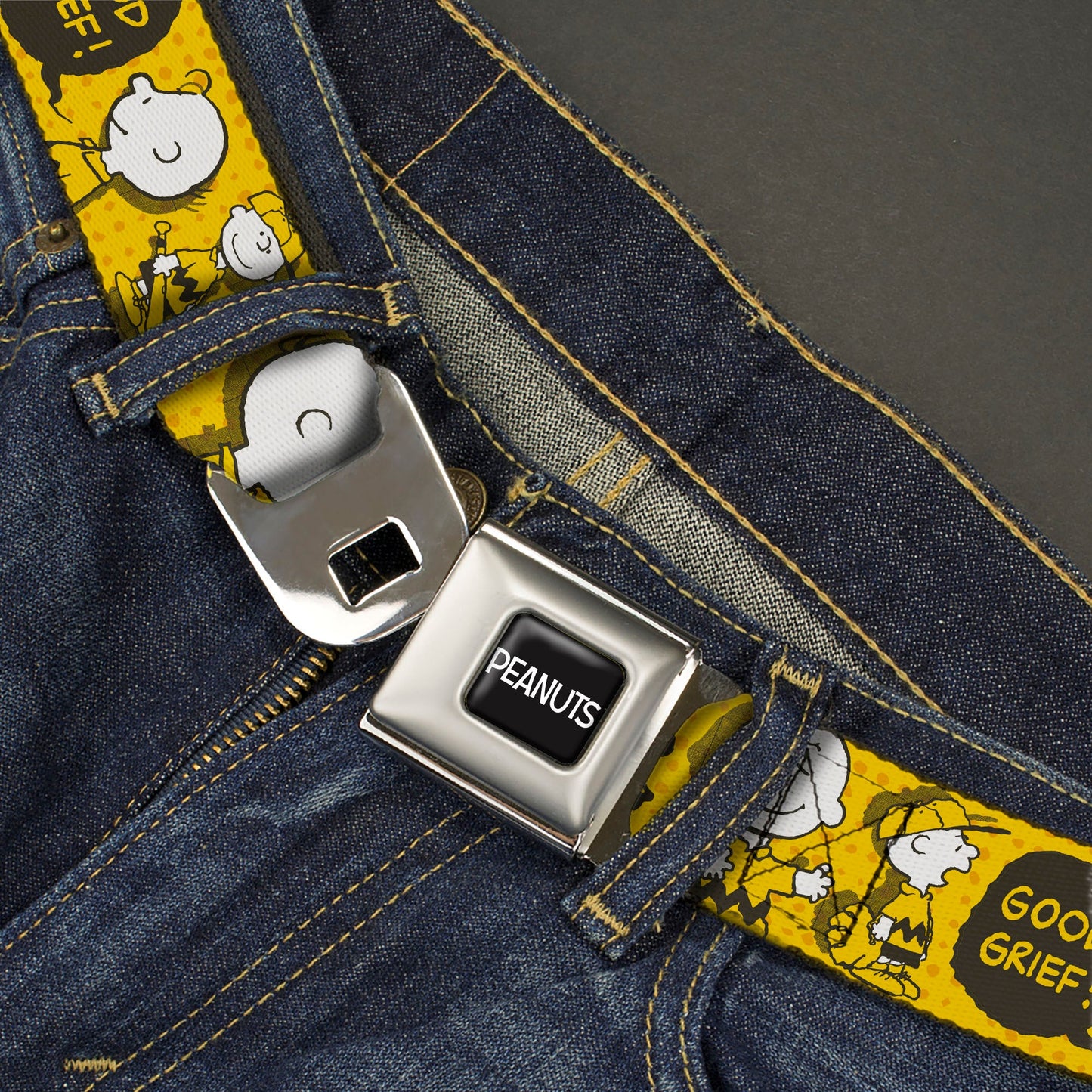 Peanuts Charlie Brown Seatbelt Belt - Easy Buckle | The Peanuts Store