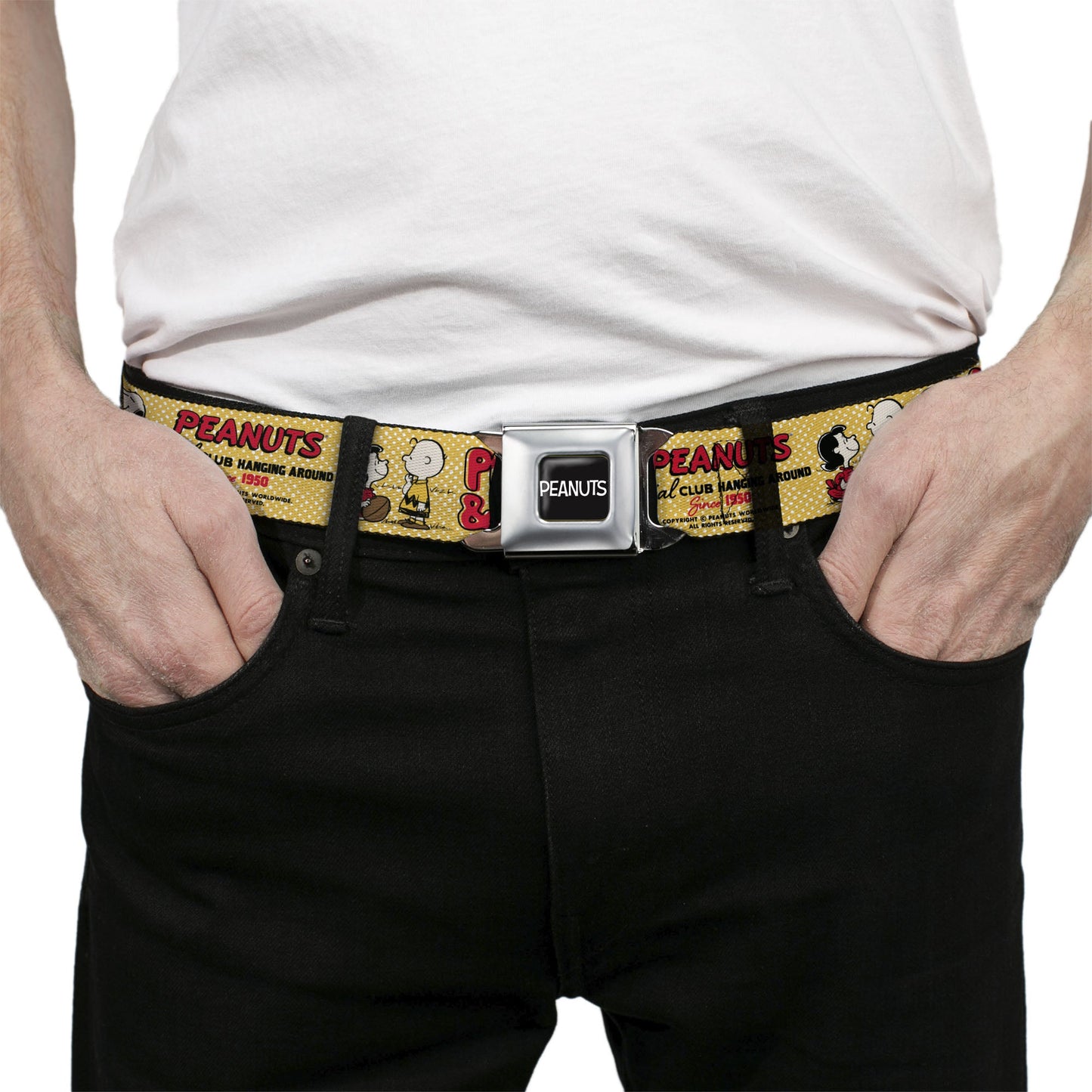 Peanuts Title Logo & Social Club Seatbelt Belt