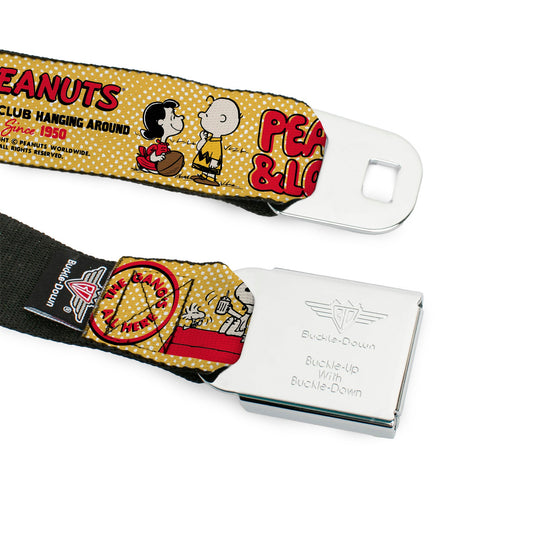 Peanuts Title Logo & Social Club Seatbelt Belt-8