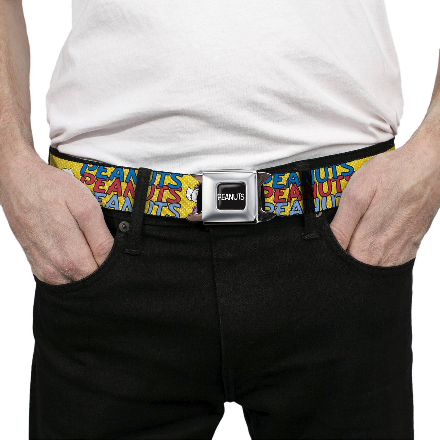 Peanuts Seatbelt Belt with Charlie Brown and Gang