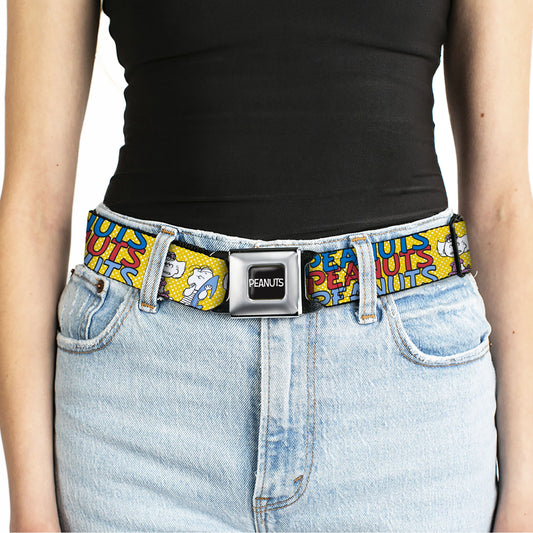 Peanuts Seatbelt Belt with Charlie Brown and Gang-4