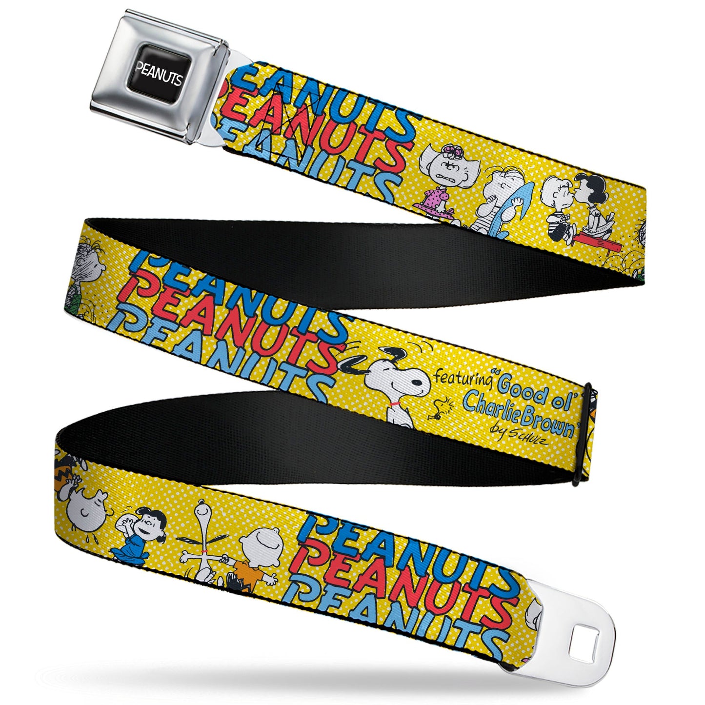 Peanuts Seatbelt Belt with Charlie Brown and Gang