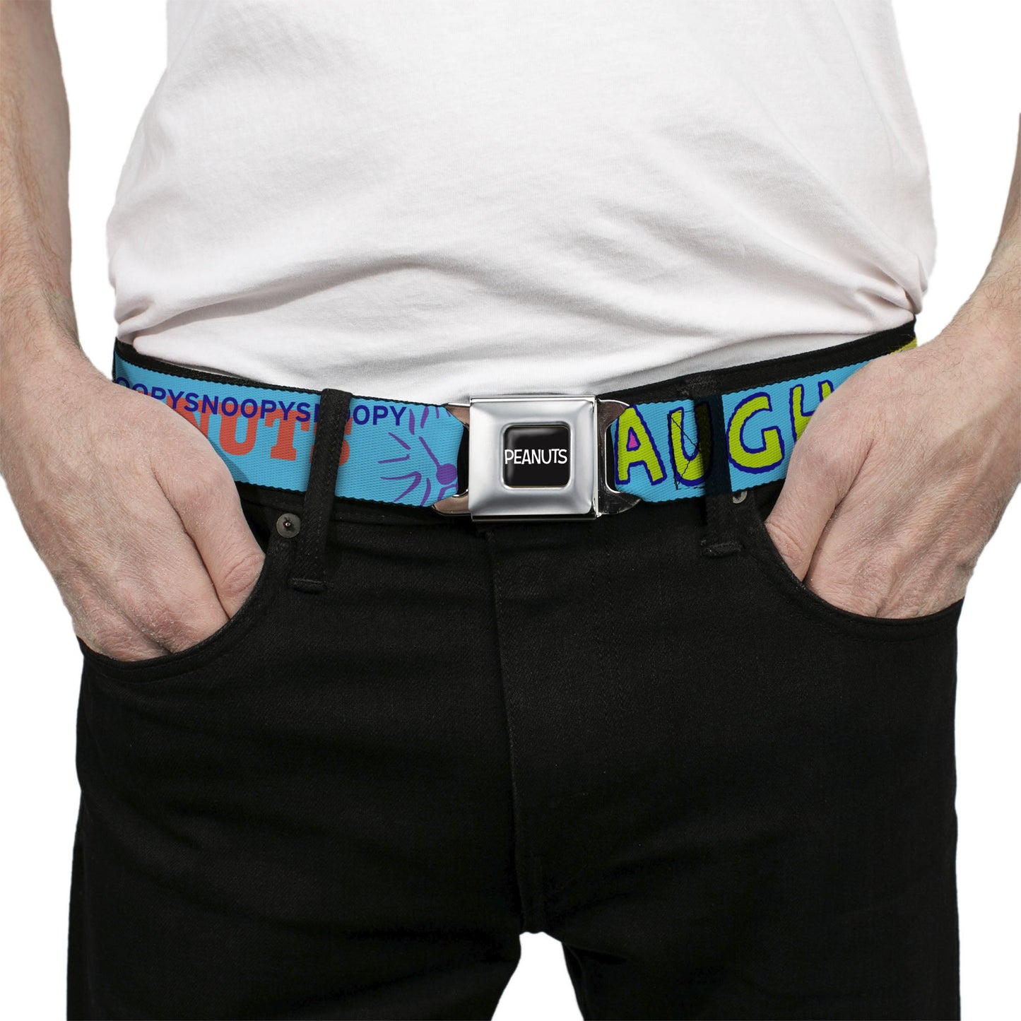 The Peanuts Store Peanuts Seatbelt Belt: Charlie Brown, Snoopy, Woodstock
