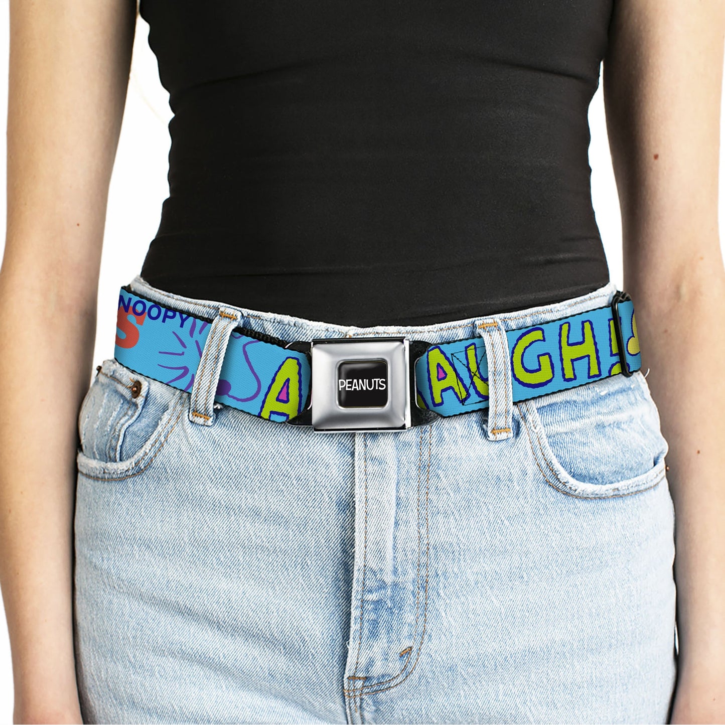 The Peanuts Store Peanuts Seatbelt Belt: Charlie Brown, Snoopy, Woodstock