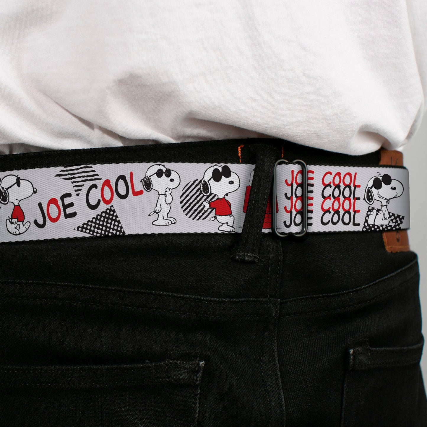 Peanuts Title Logo Joe Cool Snoopy Seatbelt Belt