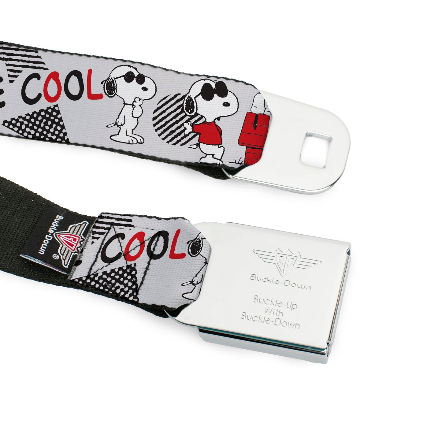 Peanuts Title Logo Joe Cool Snoopy Seatbelt Belt