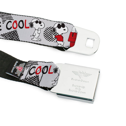Peanuts Title Logo Joe Cool Snoopy Seatbelt Belt-8