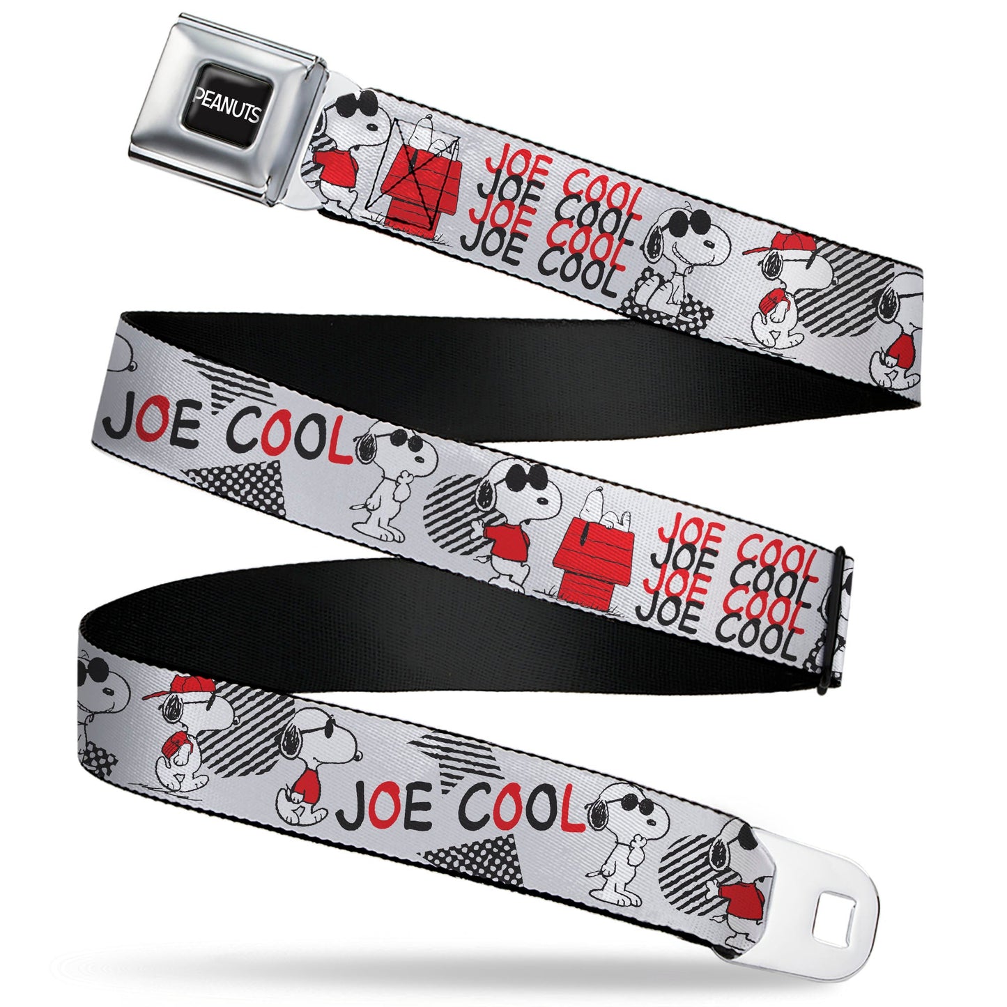 Peanuts Title Logo Joe Cool Snoopy Seatbelt Belt