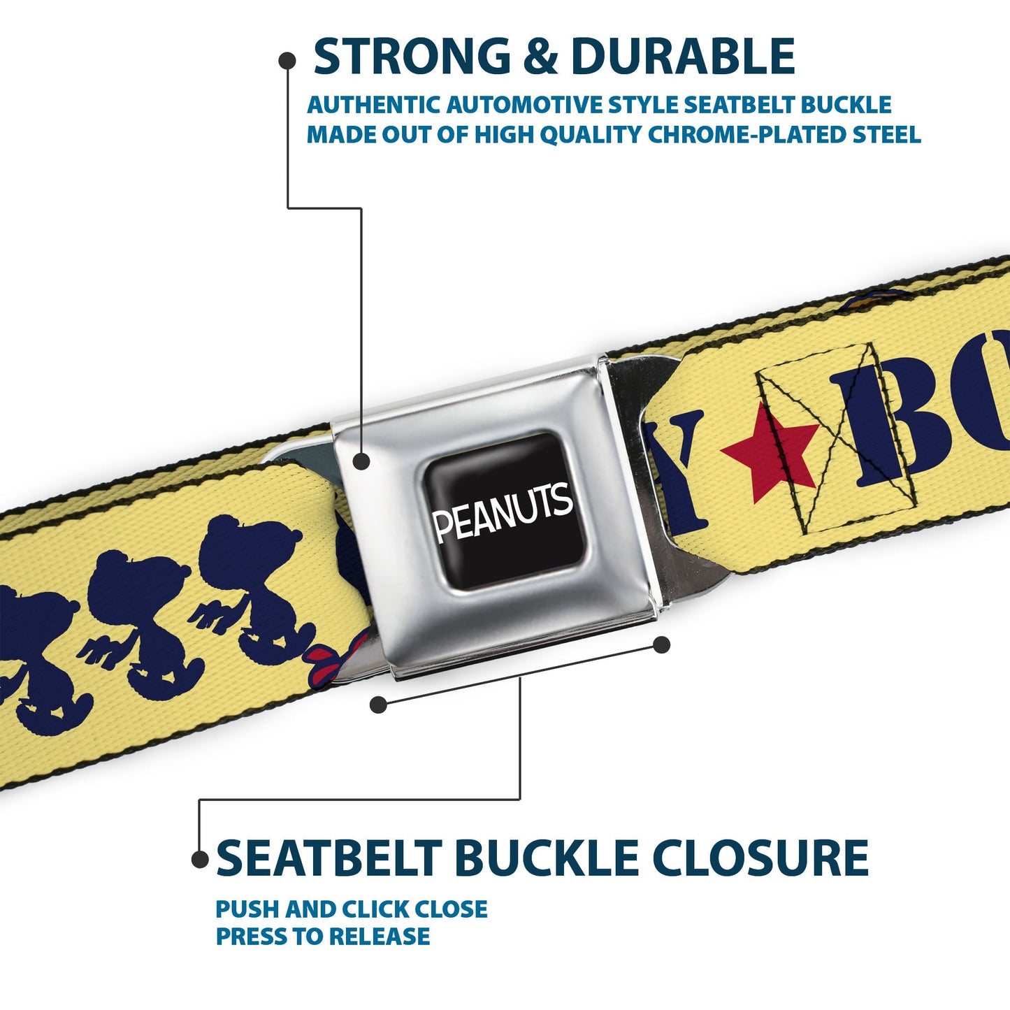 Snoopy Flying Ace Seatbelt Belt