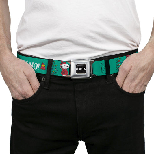 Peanuts Snoopy & Woodstock Holiday Puffer Seatbelt Belt-2
