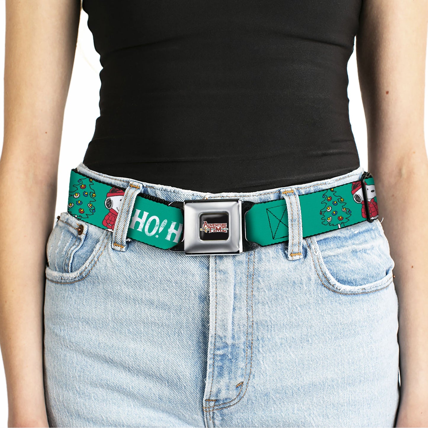 Peanuts Snoopy & Woodstock Holiday Puffer Seatbelt Belt