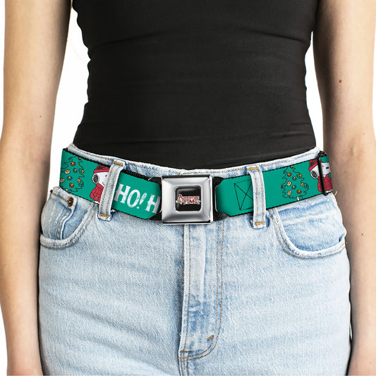 Peanuts Snoopy & Woodstock Holiday Puffer Seatbelt Belt-4