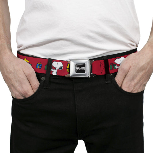 PEANUTS Seatbelt Belt: Snoopy & Woodstock Holiday Exchange-2