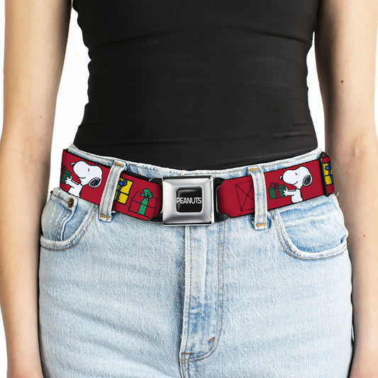 PEANUTS Seatbelt Belt: Snoopy & Woodstock Holiday Exchange-4