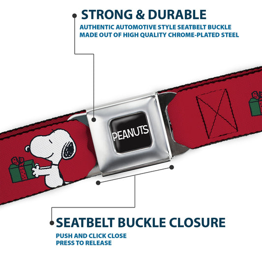 PEANUTS Seatbelt Belt: Snoopy & Woodstock Holiday Exchange-6