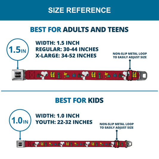 PEANUTS Seatbelt Belt: Snoopy & Woodstock Holiday Exchange-7
