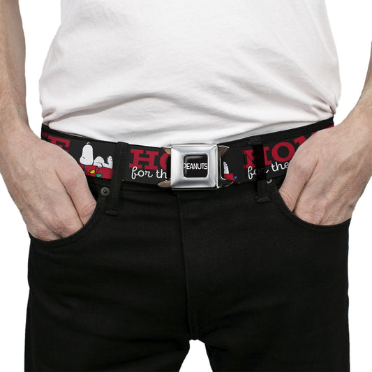 Peanuts Snoopy Home for the Holidays Seatbelt Belt-2