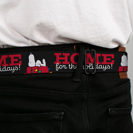 Peanuts Snoopy Home for the Holidays Seatbelt Belt-3