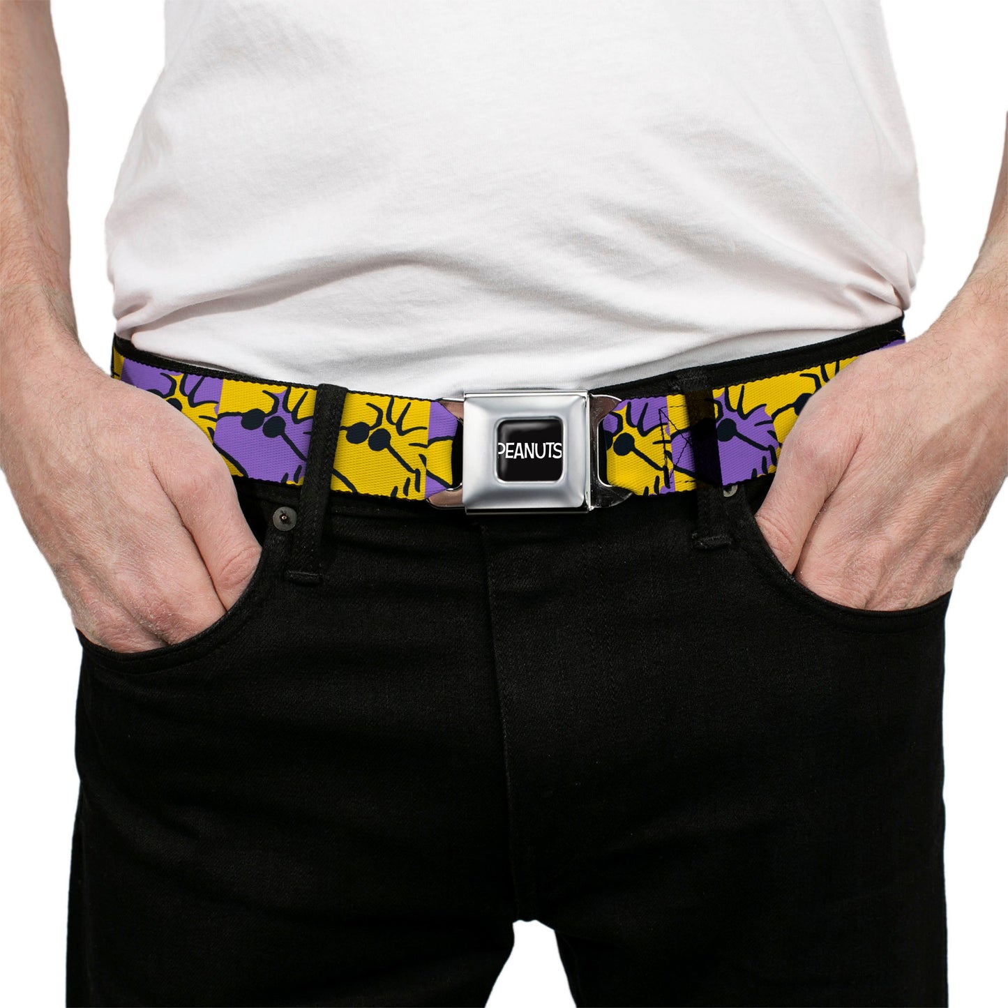 Peanuts Seatbelt Belt: Woodstock Shades & Logo