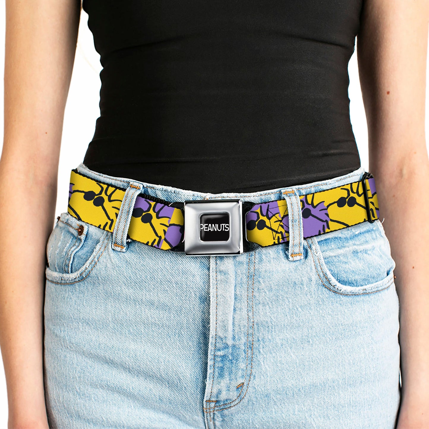 Peanuts Seatbelt Belt: Woodstock Shades & Logo