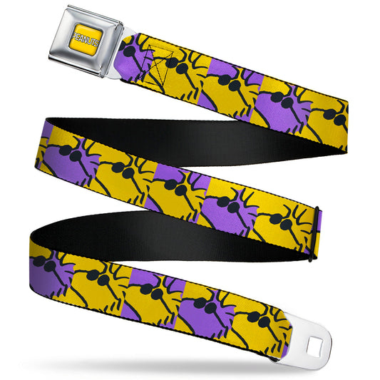 Peanuts Seatbelt Belt: Woodstock Shades & Logo-0