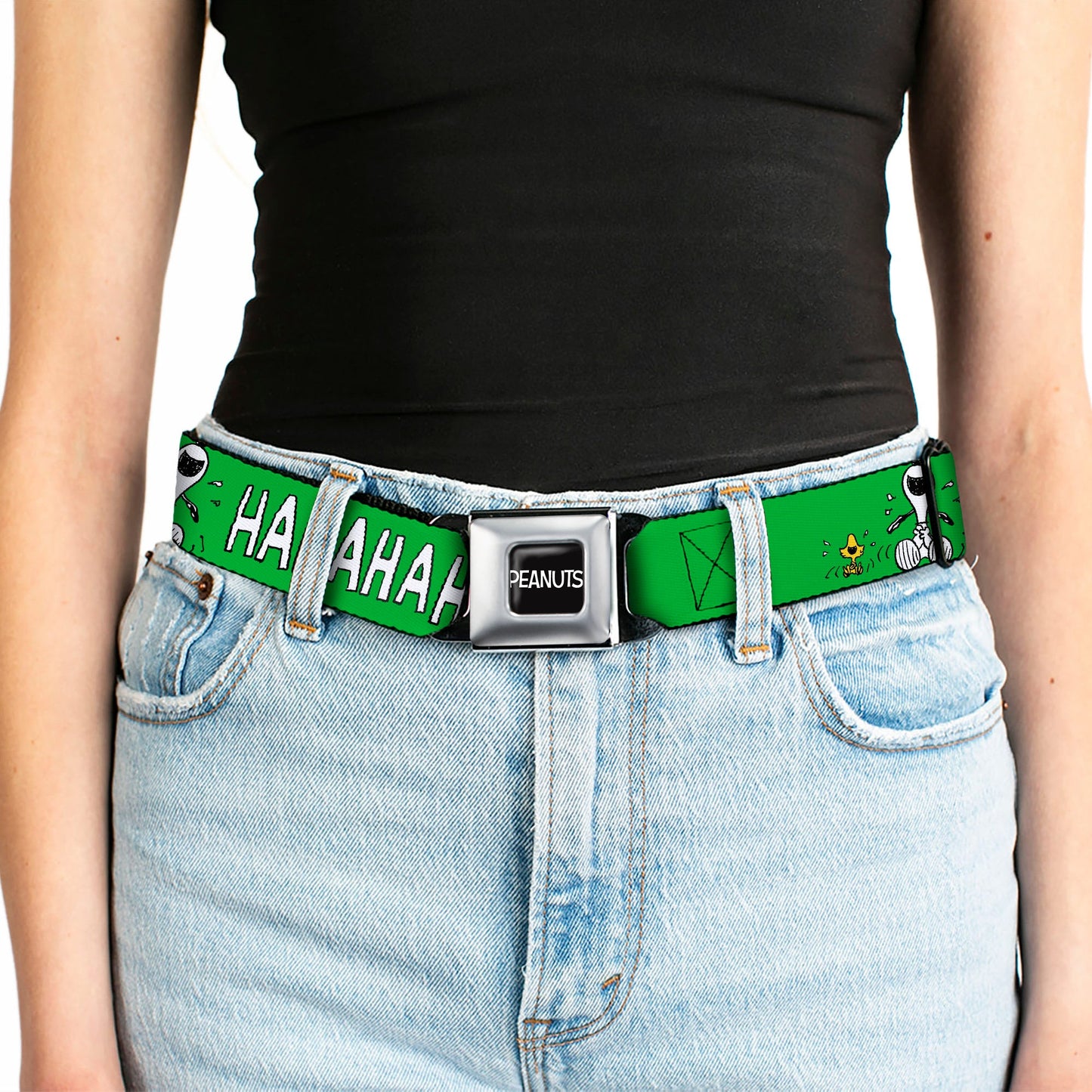 Peanuts Snoopy and Woodstock Laughing Seatbelt Belt