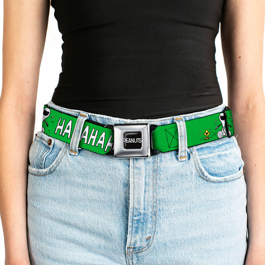 Peanuts Snoopy and Woodstock Laughing Seatbelt Belt-4