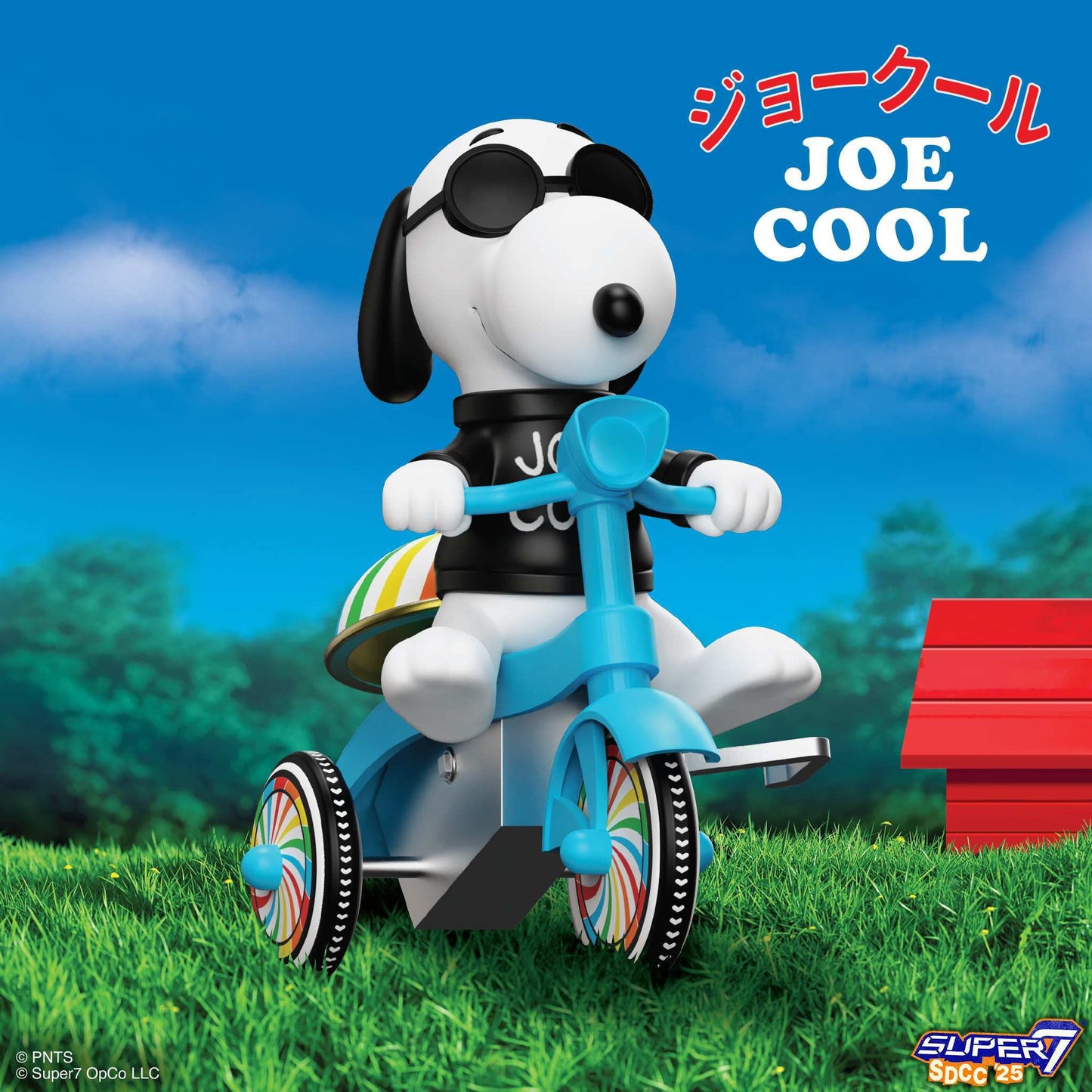 Joe Cool figure looking cool in his shades on the driver's seat.