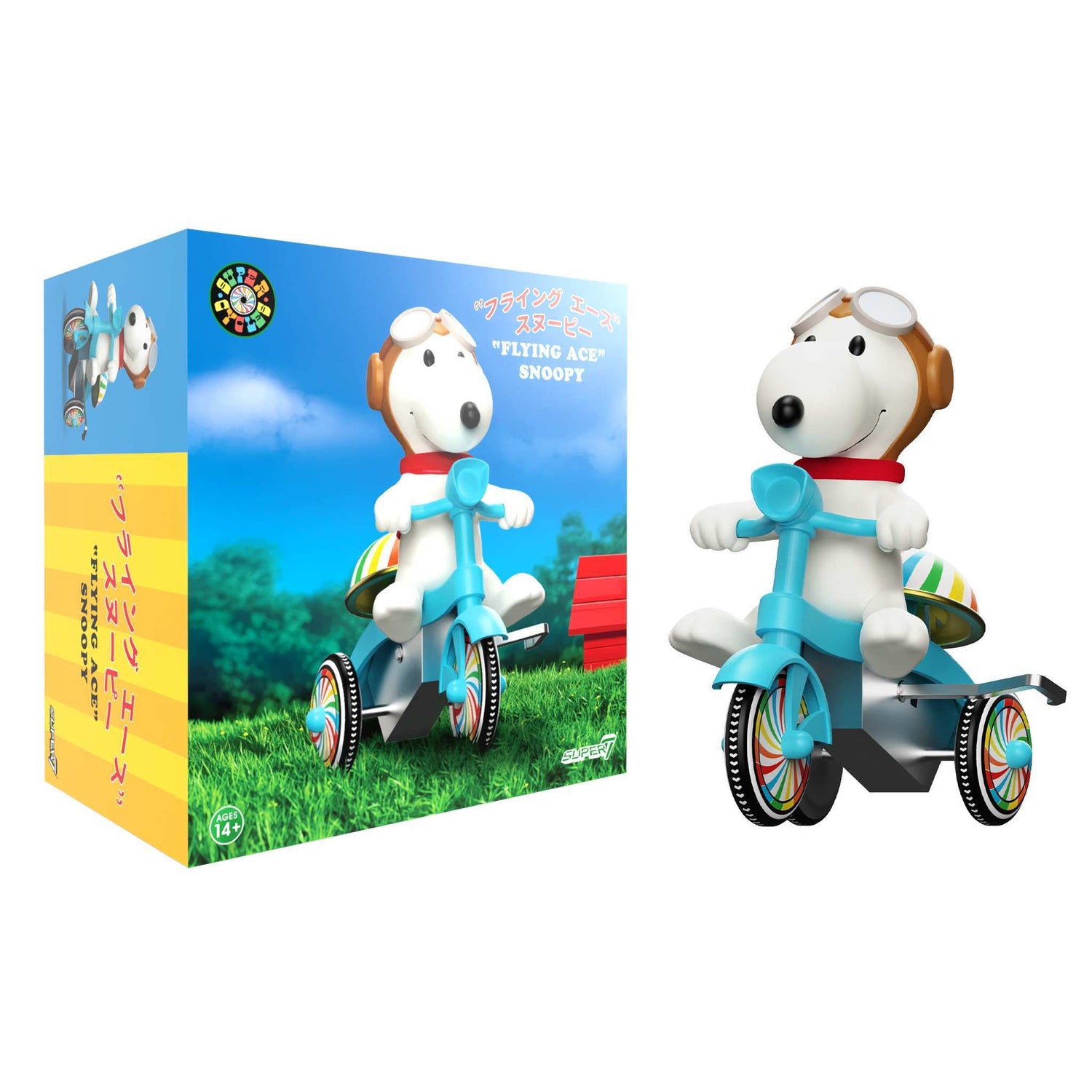Peanuts Flying Ace Super Cycles Snoopy Figure by Super7