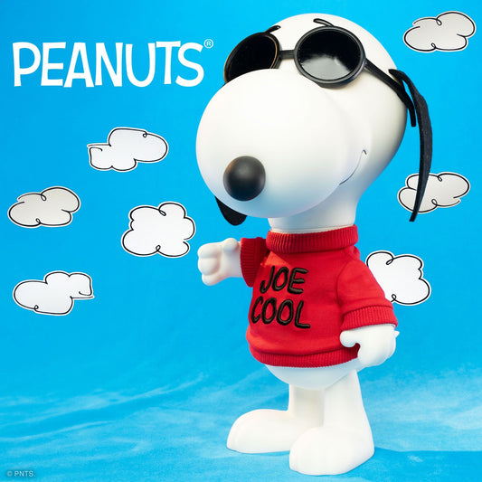 Peanuts Snoopy Joe Cool SuperSize 12-inch Vinyl Figure in red sweater-1