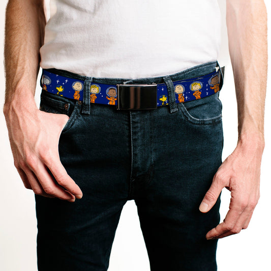 Peanuts Gang Astronauts Web Belt - Blue/White-1