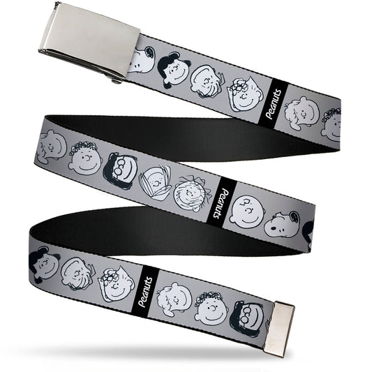 Peanuts Gang Expressions Clamp Buckle Web Belt-0