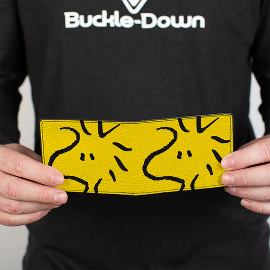 Woodstock Face Bi-Fold Wallet - Yellow/Black-3